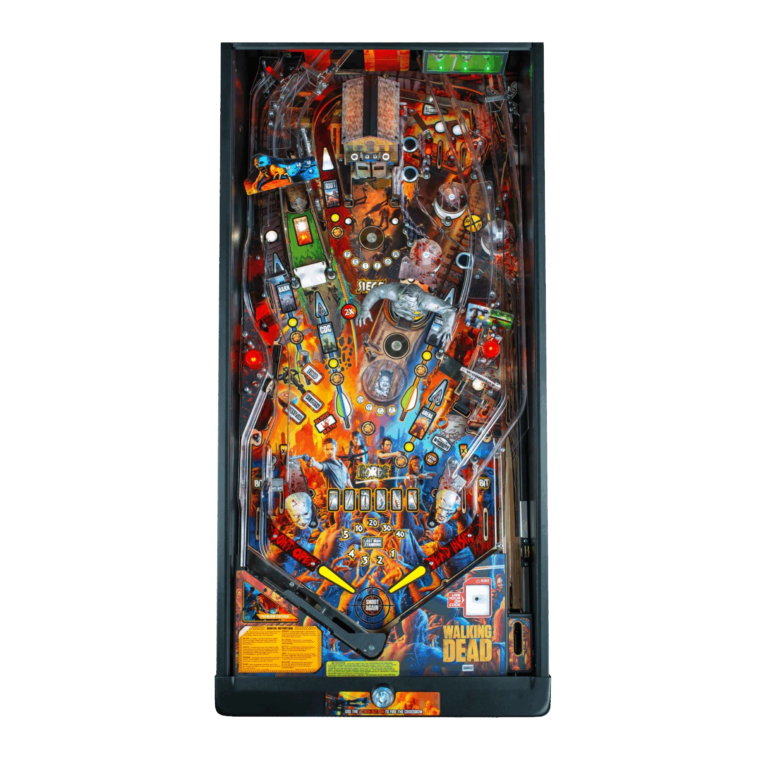 The Walking Dead Remastered Premium Pinball Machine by Stern - Image 6